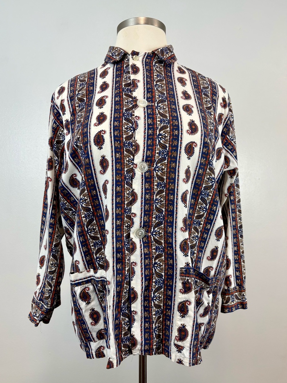 VTG 1960s Paisley Button Up Shirt